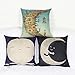 Luxbon The Moon hugging Children's Darkness Cushion Cover Pillow Cushion Sofa Waist Throw Pillo Baby Cover House Room Car Decorative 45 x 45 cm