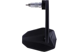 HIGHSIDER Victory-Blast Evo - Specchietto retrovisore per manubrio moto, CNC, opaco, omologato