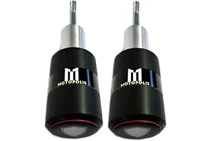 MotopoliS GSR 600 2006-2010 - Protecteur de moto, Noir, Arrière, Aluminium, Acier trempé, Compatible avec Moto sportive, VEHICLE_BUMPER