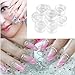 New 10pcs Small Plastic Bottle Jars Nail Art Display Container Case Storage Organier with Transparent