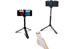 Ousmile Electronic Scoreboard, Tabletop Score Board Electronic Scorer, Portable LED Digital Scoreboard with Remote, Score Keeper for Indoor Games/Cornhole/Basketball/Pingpong/Volleyball