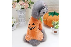 Idepet ubrania dla zwierząt Halloween dynia kostium polarowy płaszcz kurtki odzież dla psów kotów szczeniaka chihuahua ubieranie się impreza Halloween Boże Narodzenie Wielkanoc festiwal aktywność odzież