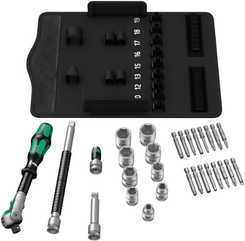 Wera Zyklop Speed-Knarrensatz 8100 SB 6. 3/8 Zoll, Antrieb, metrisch, 29-teilig, 05004046001 - 2