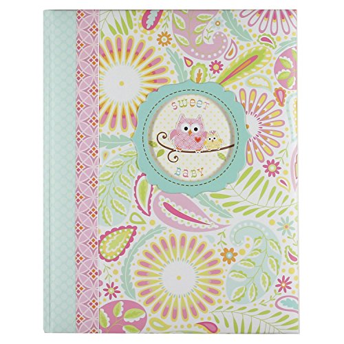 CR Gibson Baby's First Memory Book -- Newborn Baby Gift Set / Keepsake / Baby Journal (Happi Baby Girl)