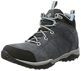 Material exterior: Cuero Columbia Fire Venture Mid Waterproof, Zapatillas De Deporte para Exterior para Mujer, Gris (Graphite, Storm), 40 EU