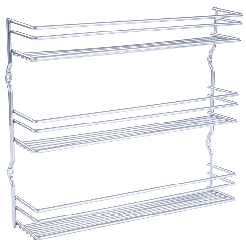 Jago Gewürzregal Schrank mit 3 Etagen - oder Wandmontage Kräuterregal belastbar bis ca. 18 kg