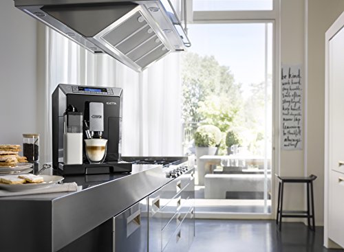 De’Longhi Eletta Cappuccino ECAM 45.766.B Kaffeevollautomat (Digitaldisplay, integriertes Milchsystem, Lieblingsgetränke auf Knopfdruck, Herausnehmbare Brühgruppe, 2-Tassen-Funktion) schwarz - 10