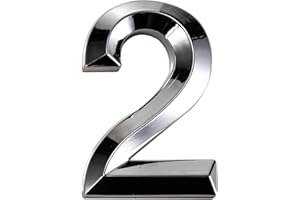 NANLYIAU 7 cm 3D numery skrzynki pocztowej numery domów przylepny numer drzwi wodoodporne numery adresowe numery drzwi wejściowych naklejki do domu skrzynki pocztowej numery adresów domu (YX srebrzysty 2)