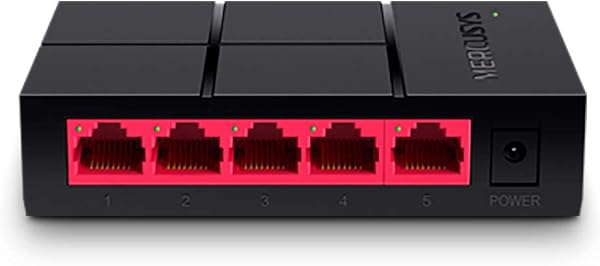 Mercusys TP-Link MS105G Switch Ethernet 5 Ports, Switch RJ45, Hub RJ45 pour la Maison et Le Bureau, Plug-and-Play, Montage sur Bureau, boîtier en Plastique - 1