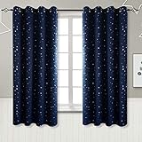 ❤Einfache Montage: Jedes Stück verfügt über 8 silberfarbigen Metallösen. Schieben Sie einfach die gängigen Stange durch die Ösen und hängen den Vorhang auf.