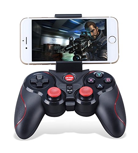 Preisvergleich Produktbild thanly Tragbarer Bluetooth-Gamepad Draht Wireless wiederaufladbar Game Controller Unterstützung für Smart Phone Pad TV \ TV-Box mit Android-Plattform 3,2 oder vor / Apple iOS 9,3