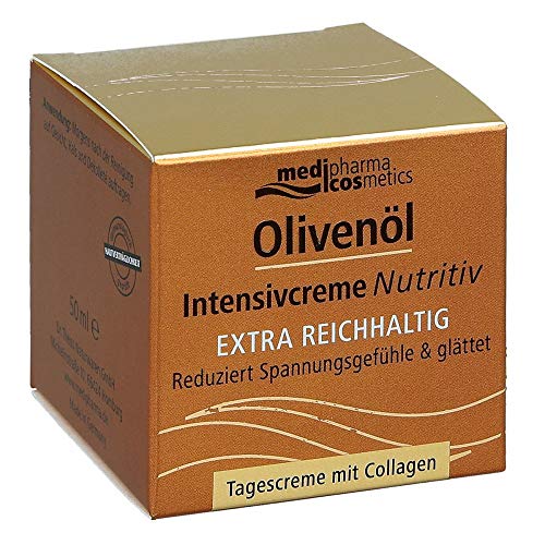 Crema de día nutritiva de aceite de oliva, 50 ml