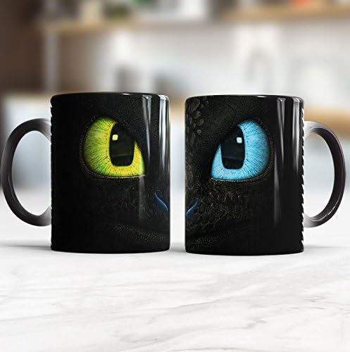 Dragon Color Changing Mug Gift for the Dragon lovers Birthday Gift black magic mug for Children
