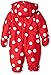 Toby Tiger Spot Baby Girl's Snowsuits Red 0-3 Months