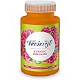 Fevicryl Acrylic Colour Orange 500ml | Art & Craft, DIY, Rich Pigment, Non-Craking Paint for Canvas, Wood, Leather, Earthenware, Metal | Ideal for school projects, Hobbyists, Artists