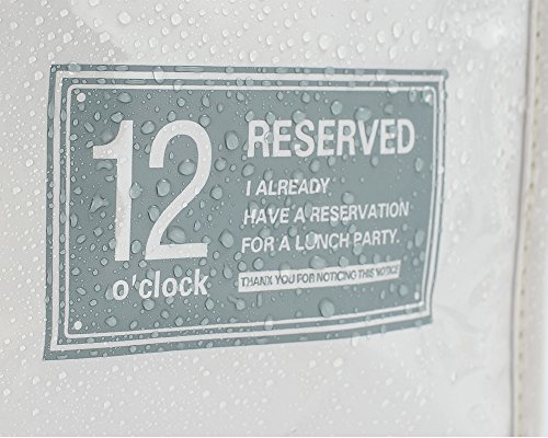 iSuperb Wasserdicht Kühltasche Mtagessen Tsche Isoliert Lunch Taschen Lunch Bag Cooler Bag für Arbeit und Schule 22x13x18.5cm (Weiß) - 5