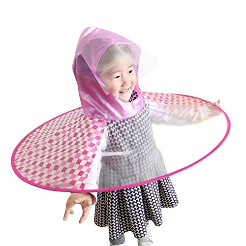 Preisvergleich Produktbild Dtuta Faltbarer Niedlicher Regenmantel UFO-Kinderregenschirm-Hut-Magische HäNde Geben Regenmantel Frei
