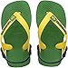 Havaianas Brasil Logo, Unisex Babies' Standing Baby Sandals, Green (Green 2703), 6 Child UK (24 EU) (22 BR)