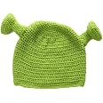 Bonnet Shrek En Laine Verte - Cosplay Unisexe - Lavage Main - Accessoire Déguisement