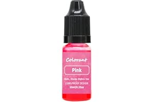 jyibinee Teinture de cire de bougie 10 ml, étanche et hautement concentrée, essence de couleur, savon tonifiant, cire de soja, paraffine, colorant pour la maison, rose