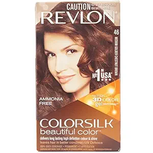 Revlon Colorsilk Beautiful Color, Medium Golden Chestnut Brown [46] 1 ea