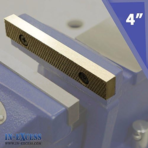Pair Of Perimeter 4" Machine Bench Vice Heavy Duty Replacement Jaws -Swivel base