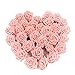 Produktbild Pingenaneer 50 Stück Schaumrosen Schöne Kunstblume Hochzeit Deko künstlicher Blumen für Hochzeitsdeko und Tisch Dekoration Durchmesser: 8cm , Länge: 18cm Rosa