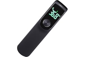 YAOYYG Thermomètre Frontal, Bebe et Adultes, Écran LCD, Lecture Instantanée, ℃ / ℉, Thermometre Numérique, thermometre frontal infrarouge, précis Instantané à l'opération Simple (Noir)