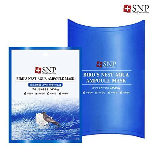 [SNP Cosmetic] Bird's Nest Aqua Ampoule Mask (10ea (Box Case)) by My Beauty Diary
