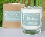 Heaven Scent Organic MASSAGE Candle - SENSUAL / Essential Oils