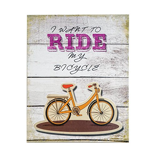 Rebecca Srl Cuadro en lienzo Decorazione de pared Vintage Beige Azul B