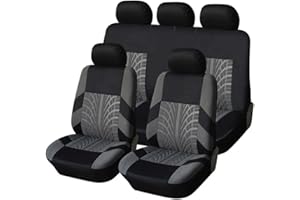 ZILOOK Voiture Ensembles De Housses Siège, pour Dacia Duster 2018-2023 Housse de Siege Voiture Lavable Protecteur de Coussin de Siège Accessoires,Grey