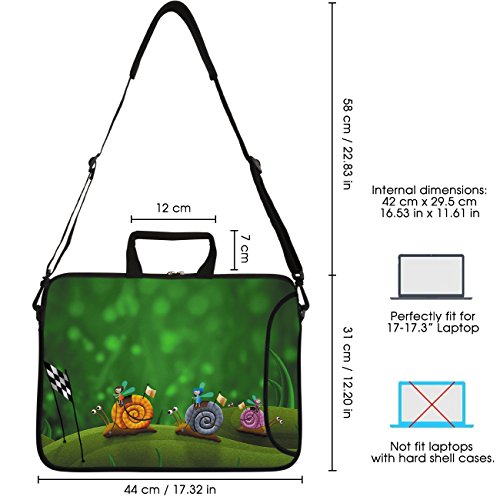 Sidorenko 17-17 3 Zoll Laptoptasche   Laptop Umh  ngetasche  Stilvolle Designer - Computer - Notebook-Schultertasche aus Neopren Schmutz- und Wasserab