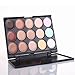 Kakaxi(TM) Professional 15 Concealer Camouflage Makeup Palette with Professional Makeup Sponge Flawless Smooth Shaped Puff(Random Color)
