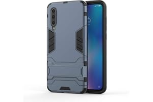 Xiaomi Mi 9 Funda, CHcase 2in1 Armadura Combinación A Prueba de Choques Heavy Duty Escudo Cáscara Dura PC + Suave TPU Silicona Rubber Case Cover con soporte para Xiaomi Mi 9 -Black Plus Gray