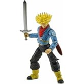 BANDAI 16 cm Dragon Ball Super Saiyan Future Trunks Poz Verilebilir Fig&uuml;r, Dragon Stars Serisi