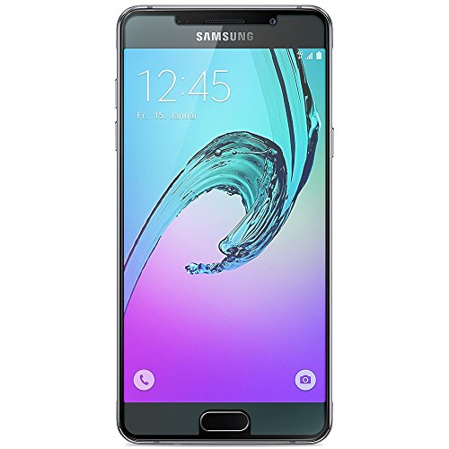 Samsung Galaxy A5 A510 (2016) Echt Glas Folie 2x Displayglas Echtglasfolie Schutzglas für Display extrem kratzfest 9H bruchsicheres Panzerglas selbstklebend tempered Glass Screen Protector perfekter Schutz Displayschutzfolie von UC-Express - 3