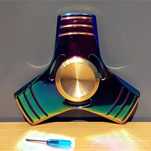 Jinberry Colourful Titanium Alloy Tri Fidget Hand Spinner with High Speed Mixed Ceramic Bearing / Anxiety Stress Relief Desk Toys Finger Gyro - Style B Jinberry Colourful Titanium Alloy Tri Fidget Hand Spinner with High Speed Mixed Ceramic Bearing / Anxiety Stress Relief Desk Toys Finger Gyro - Style B