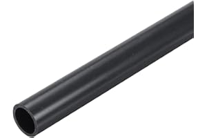 QUARKZMAN PVC Rohr, Durchmesser 17.6mm Länge 300mm Rund Kunststoffrohr für Garten, Aquarium, Wasserleitung, Kabelkanal, lüftungsrohr（Tiefgrau）