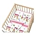 Ready Steady Bed Children's Cot Size Paris Print Duvet Cover Set. Size: 100cm x 120cm
