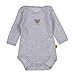 Produktbild Steiff Unisex - Baby Body 1/1 Arm, Gestreift, Gr. 98, Grau (Light Gray Melange Gray 8100)