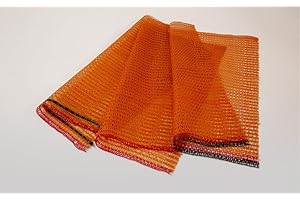 EraGreen 25 Stück Raschelsäcke 51cm x 80cm mit Zugband und 25kg Füllgewicht - Kartoffelsack Gemüsebeutel Zwiebelsack - Netzsack für Kaminholz