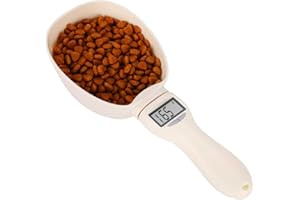 UHLSNHK Cuillère Dose Use Gramme Électronique,cuillère À Mesurer Électronique,cuillère À Mesurer Pour Chien, Tasse À Mesurer Détachable Balance Cuillère Numérique Balance Alimentaire Cuisine(1 jeu)