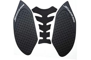 KYN For BMW S1000RR 2009 to 2016 Motorcycle 3M Tank Pad Non-Slip Sticker Side Fuel Gas Grip Sticker Protector (Black)