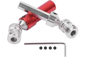 Drfeify 1/12 Piezas de Vehículo de Metal con Eje Trasero CVD Compatibles con 12428 12423 Accesorio para Coche Modelo RC(Rojo)