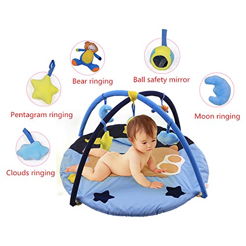 Baby Spielbögen Musical Playmat Activity Gym Boden Erlebnisdecke mit Soft Hanging Spielzeug - 2