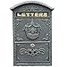 Produktbild MMWYC Briefkästen Europäische Villa mit Schloss Briefkasten Retro City Mailbox Landbriefkasten Outdoor Wand Mailbox Schmiedeeisen Briefkasten Wandmontage 25,4 x 8,2 x 34,3 cm