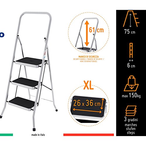 Preisvergleich Produktbild Unbekannt Klapp-Trittleiter, Rutschfeste Klappleiter