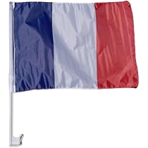 Lot De 4 Drapeaux Américains à Clipser Sur Vitre De Voiture - 30x45 Cm, Polyester Résistant Aux Intempéries