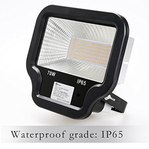 Anten® LED Fluter 70W Außenstrahler Flutlicht Scheinwerfer Baustrahler wasserdicht Warmweiß - 3